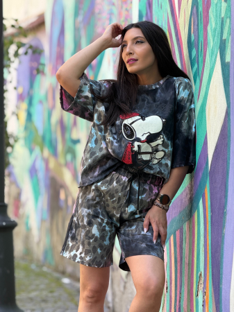 Compleuri si costume - Compleu cu imprimeu Snoopy si animal print