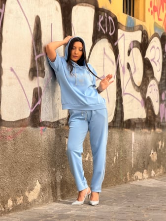 Noutati - Compleu cu imprimeu strasuri