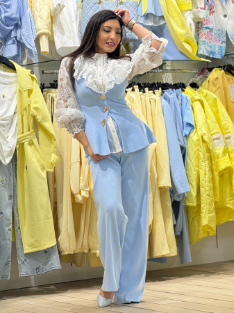 Compleu cu nasturi si decolteu in V [6]