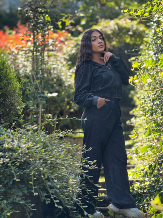 Compleu dama negru cu pietricele [2]