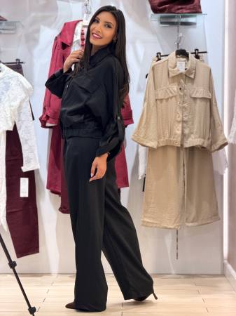 Compleu negru cu bluza cu nasturi [2]