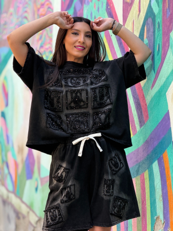 Compleuri si costume - Compleu negru cu Mickey Mouse