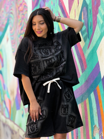 Compleu negru cu Mickey Mouse [1]