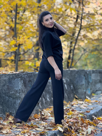 Compleu tricotat cu floare in piept [3]