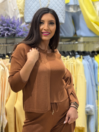 Compleu tricotat cu insertii sclipici [5]