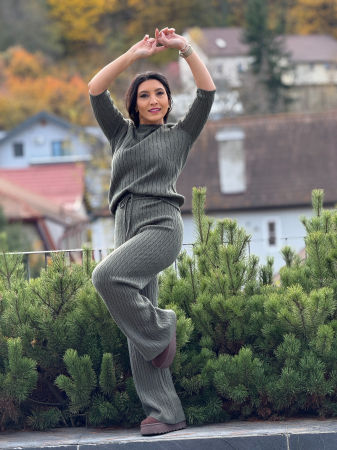 Compleu tricotat cu model impletit [1]