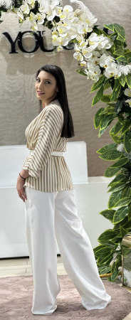 Costum cu bluza cu dungi [1]