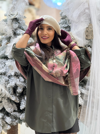 Esarfa cu imprimeu flori [3]