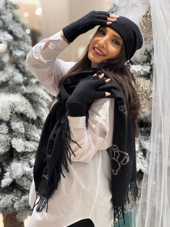 Esarfa cu imprimeu ursulet [2]