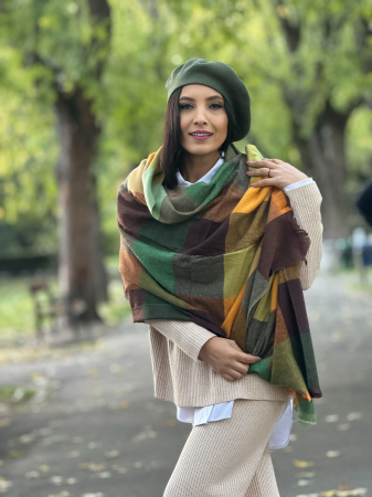 Esarfe - Esarfa din casmir colorata
