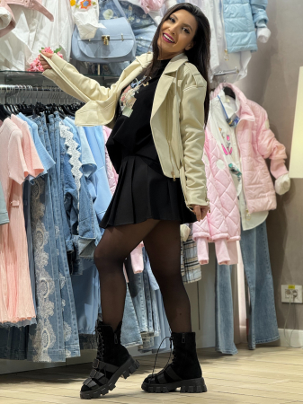 Geaca bej cu snur [3]