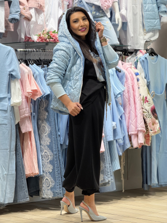 Geaca cu gluga si detaliu hello beauty [3]