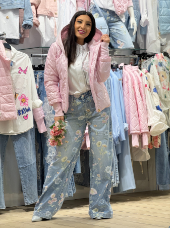 Geaca cu gluga si detaliu hello beauty [2]