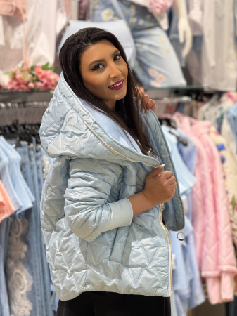 Geaca cu gluga si detaliu hello beauty [5]