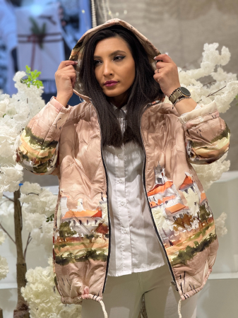 Geaca cu gluga si imprimeu castel [2]