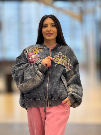 COLECTIA DISNEY - Geaca de blugi cu  imprimeu Iepure