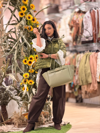 Geaca din fas cu broderie florala [4]
