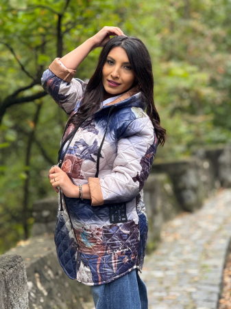Geaca hope cu imprimeu floral [5]
