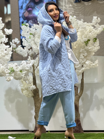 Geaca lunga hope cu imprimeu floral [3]