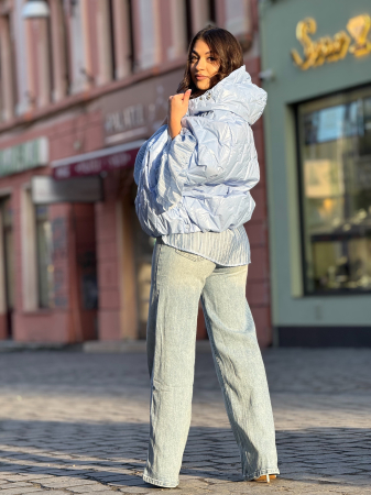 Geaca matlasata cu gluga si fermoar [3]