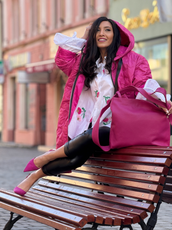 Geanta din piele naturala mare cu o toarta [2]