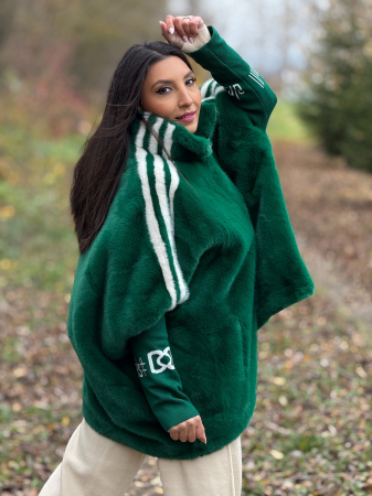 Haina din blana ecologica si dunga pe mana [5]