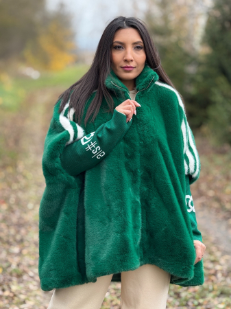 Haina din blana ecologica si dunga pe mana [3]