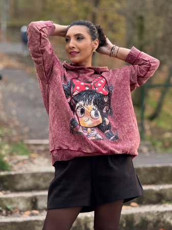 Hanorac cu fetita cu funda rosie [1]