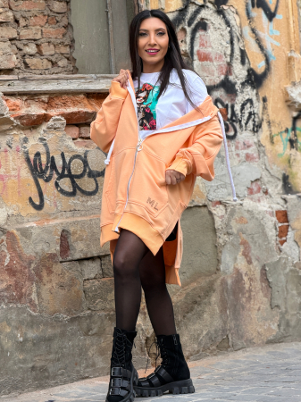 Hanorac my luxe cu gluga si fermoar [6]