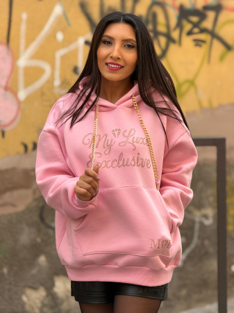 Hanorac my luxe cu gluga si lantisor [5]