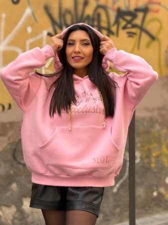 Hanorac my luxe cu gluga si lantisor [6]