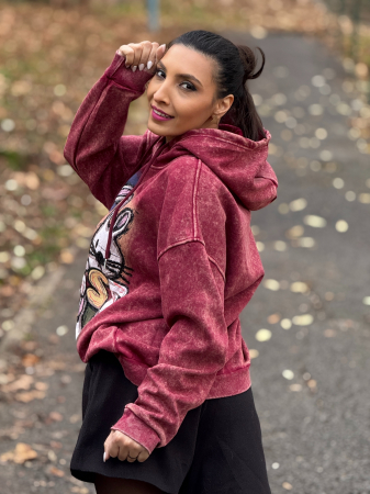 Hanorac vatuit cu imprimeu iepurasi [3]