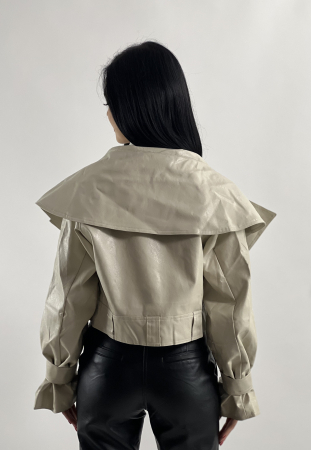 Jacheta bej din piele ecologica [1]