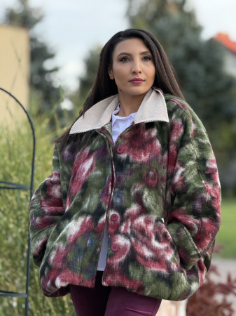Jacheta colorata cu guler [5]