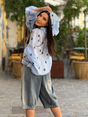 Jacheta cu buline si dantela [3]