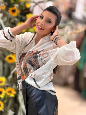 Jacheta cu fermoar si imprimeu artistic [3]
