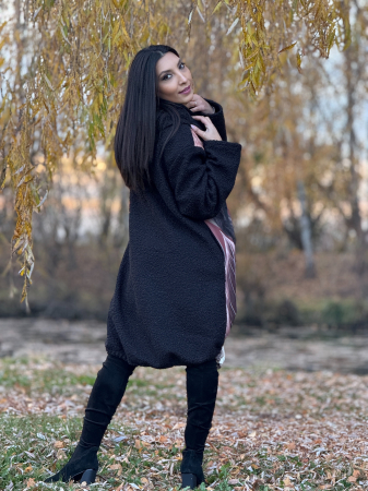 Jacheta cu fermoar si imprimeu frunze [7]