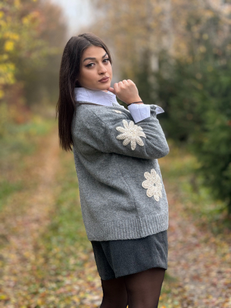 Jacheta cu flori brodate [3]