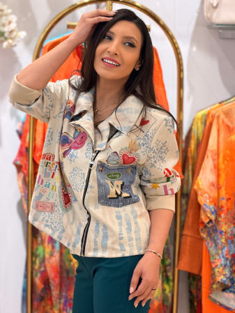 Jacheta cu frida cu fermoar [3]