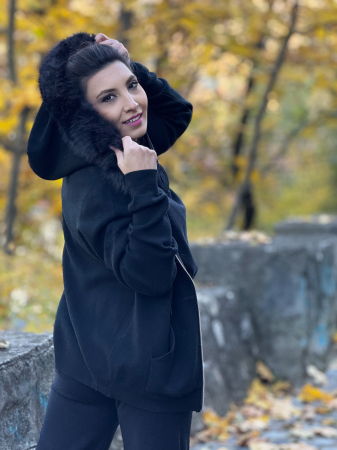 Jacheta cu gluga cu blanita [3]