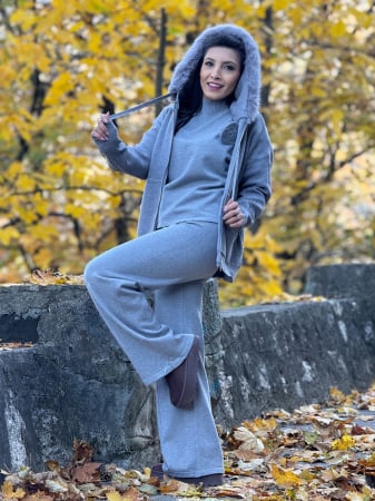 Noutati - Jacheta cu gluga cu blanita