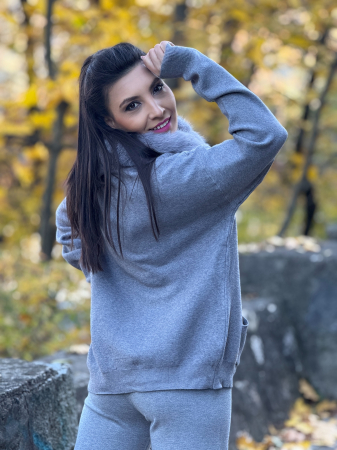 Jacheta cu gluga cu blanita [3]