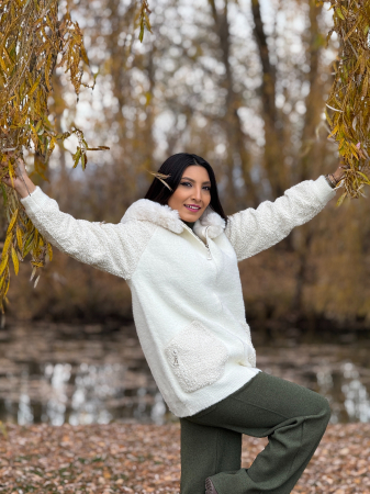 Jacheta cu gluga si blanita [5]