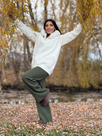 Jacheta cu gluga si blanita [3]