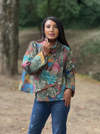 Jacheta cu imprimeu floral [3]