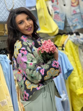 Jacheta cu imprimeu floricele [2]