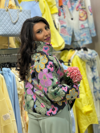 Jacheta cu imprimeu floricele [3]