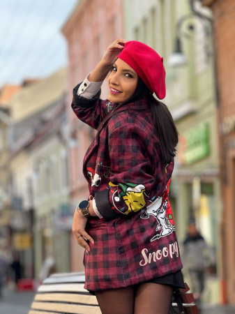 Jacheta cu imprimeu snoopy christmas [2]