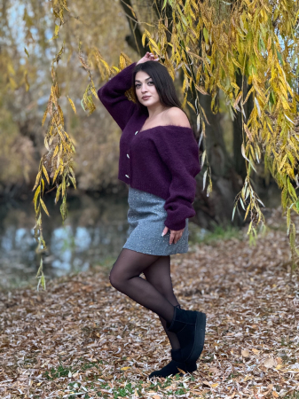 Jacheta cu nasturi din mohair [2]