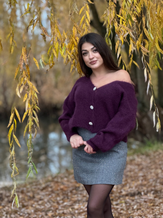 Jacheta cu nasturi din mohair [1]